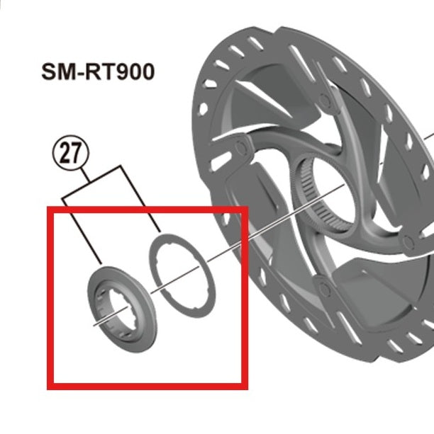 SHIMANO Dado interno Center Lock SM-RT900