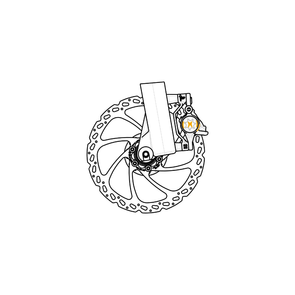 Adattatore Pinza HAYES Anteriore/Posteriore PM/PM-160 mm per disco 180 mm #98-32223