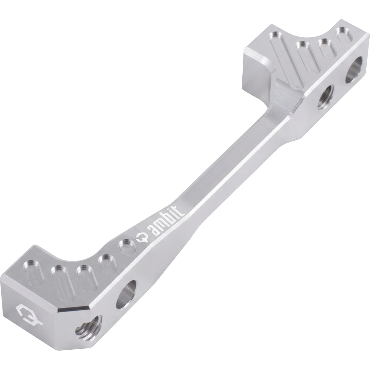 Adattatore per pinza freno anteriore / posteriore PM/PM AMBIT +40 mm argento