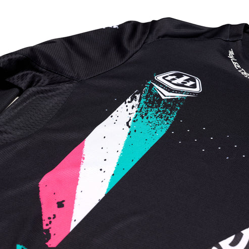 TROY LEE DESIGNS SPRINT FULL PULL Maglia a maniche lunghe nera 2025