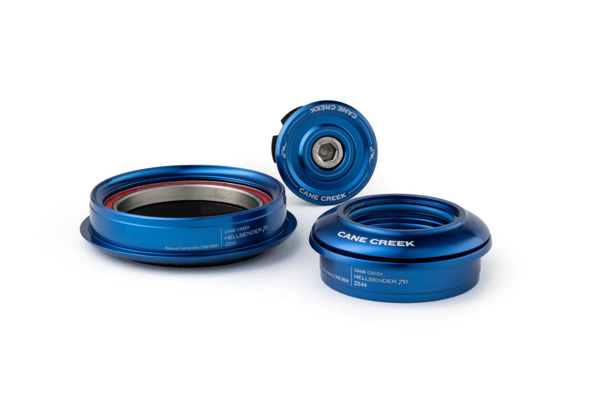 Serie sterzo semi-integrata conica CANE CREEK Hellbender 70 1"1/8-1.5" ZS44/ZS56 blu