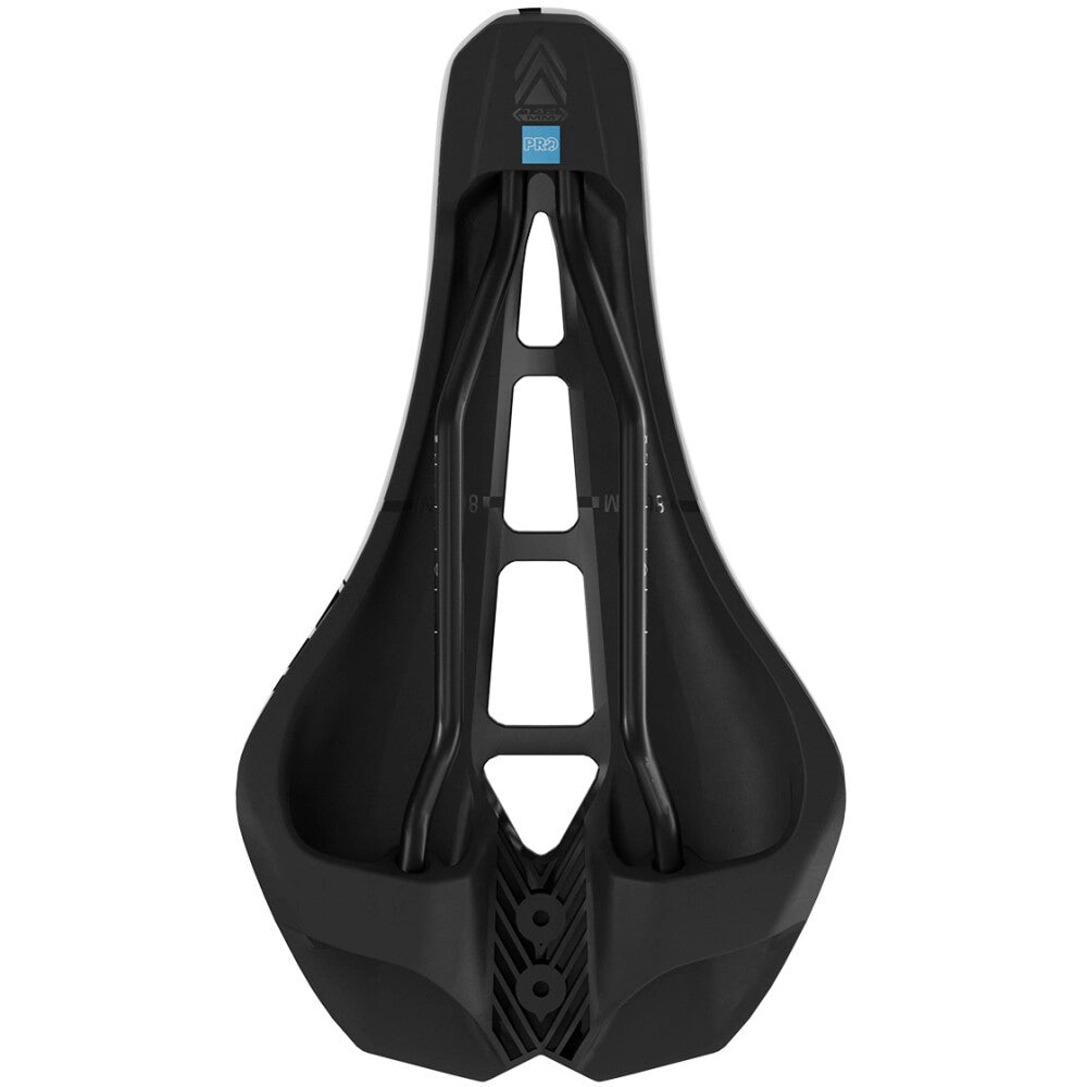 STEALTH PERFORMANCE Sella PRO da 142 mm con binari bianchi in acciaio inossidabile
