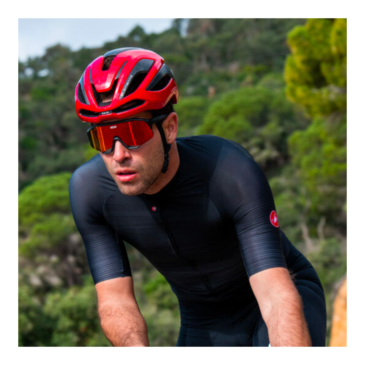 Casco da strada KASK ELEMENTO Rosso