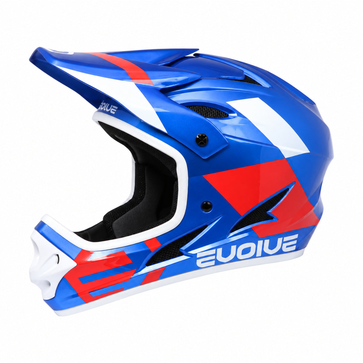 Casco Evolve Storm blu e rosso