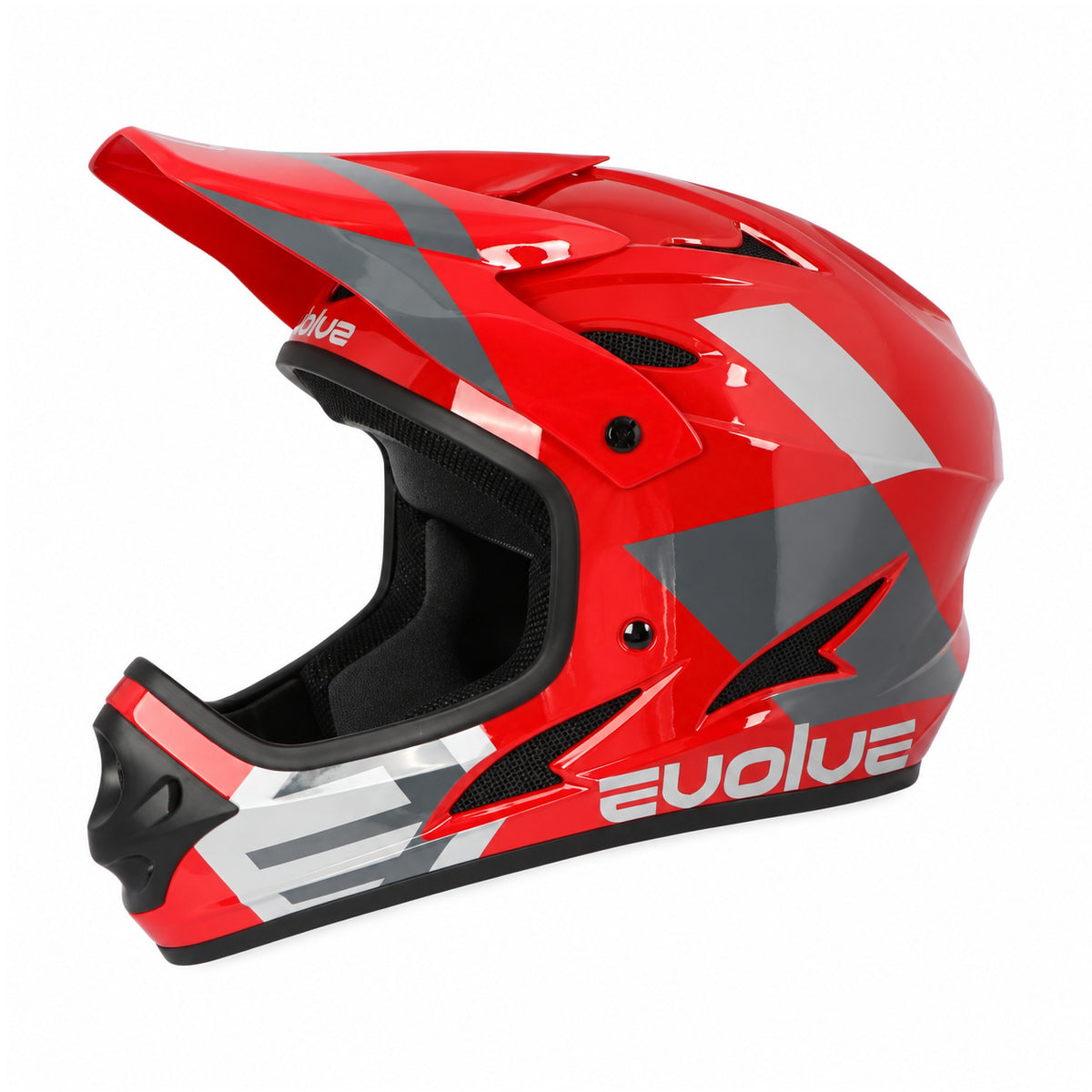Casco Evolve Storm rosso e grigio