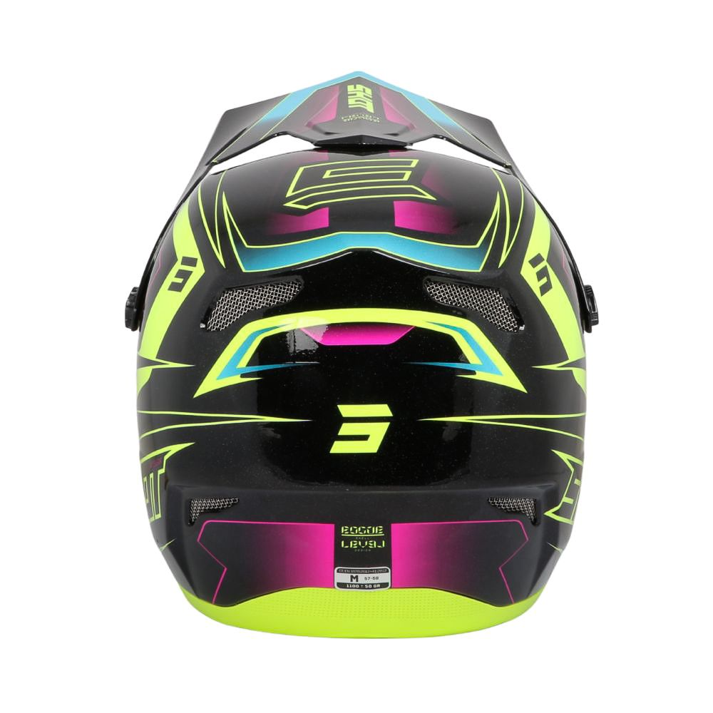 Casco BMX SHOT ROGUE Level Giallo Neon/Rosa Perlato