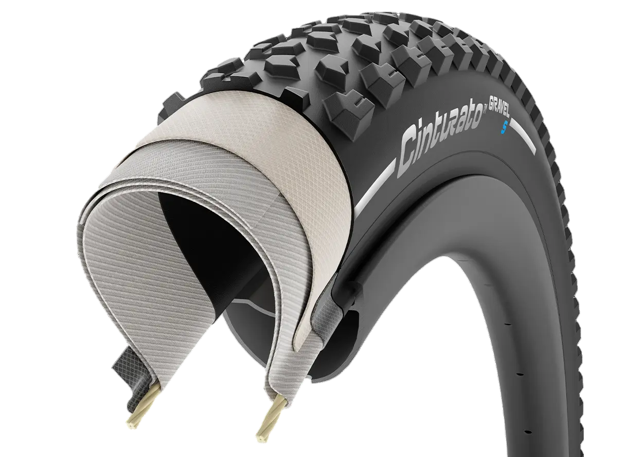 Pneumatico PIRELLI CINTURATO GRAVEL S 700x50c Tubeless Ready Beige classico