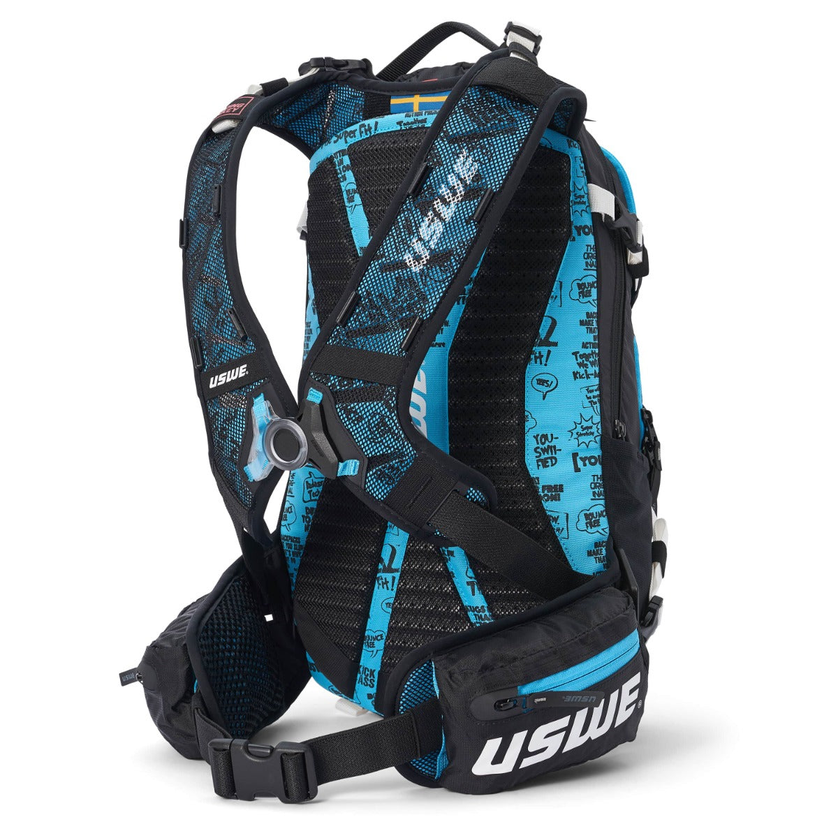 USWE FLOW 16 L Zaino con tracolla integrata nero/blu