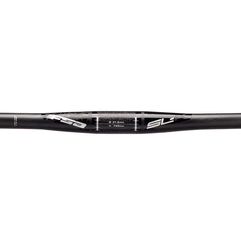 Manubrio piatto in carbonio FSA SL-K 740mm Grigio