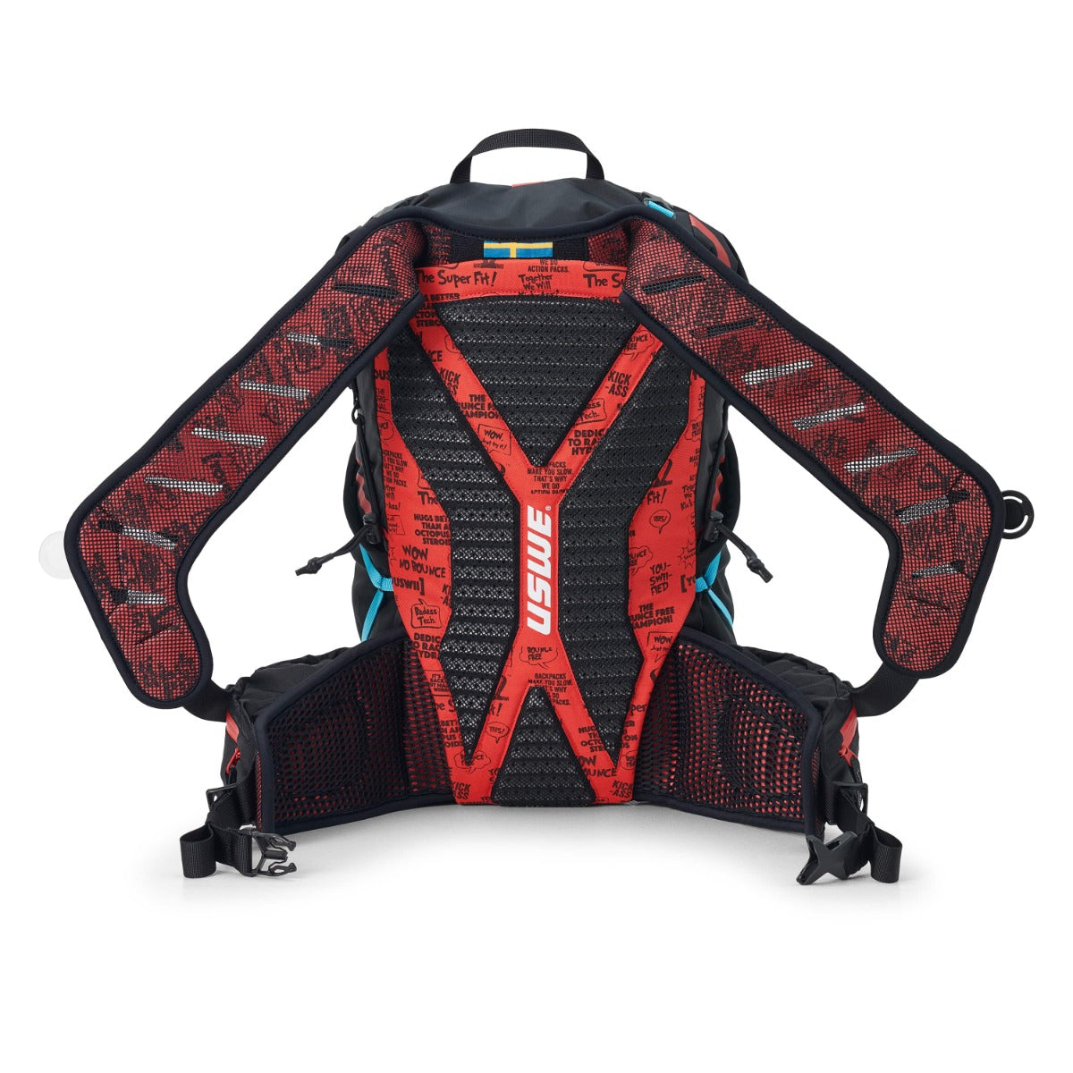 USWE HAJKER 18 L Zaino nero/rosso