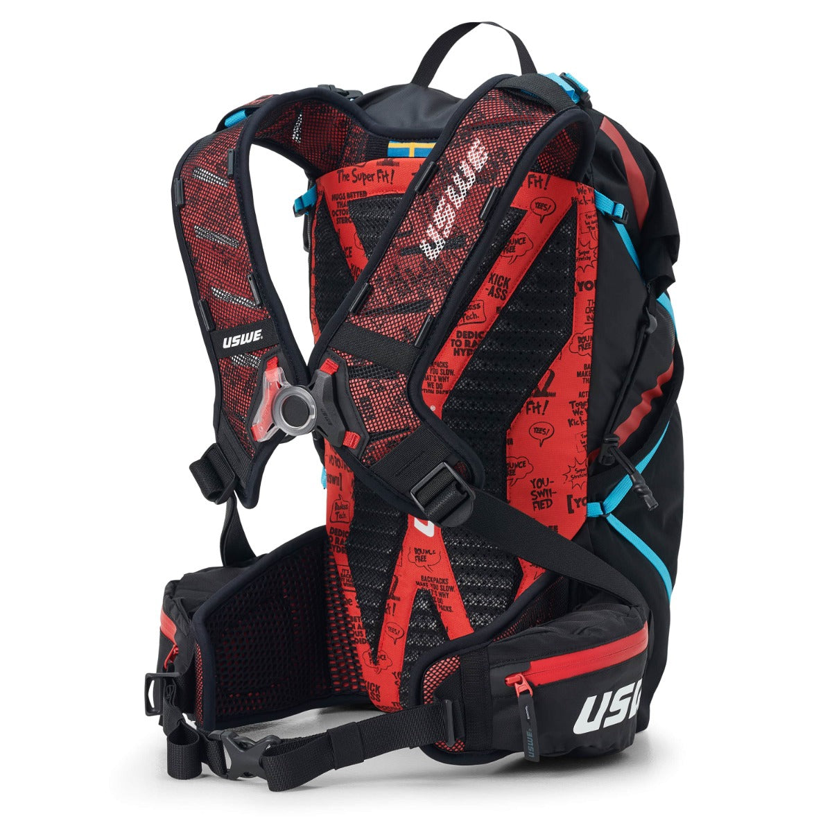 USWE HAJKER 18 L Zaino nero/rosso