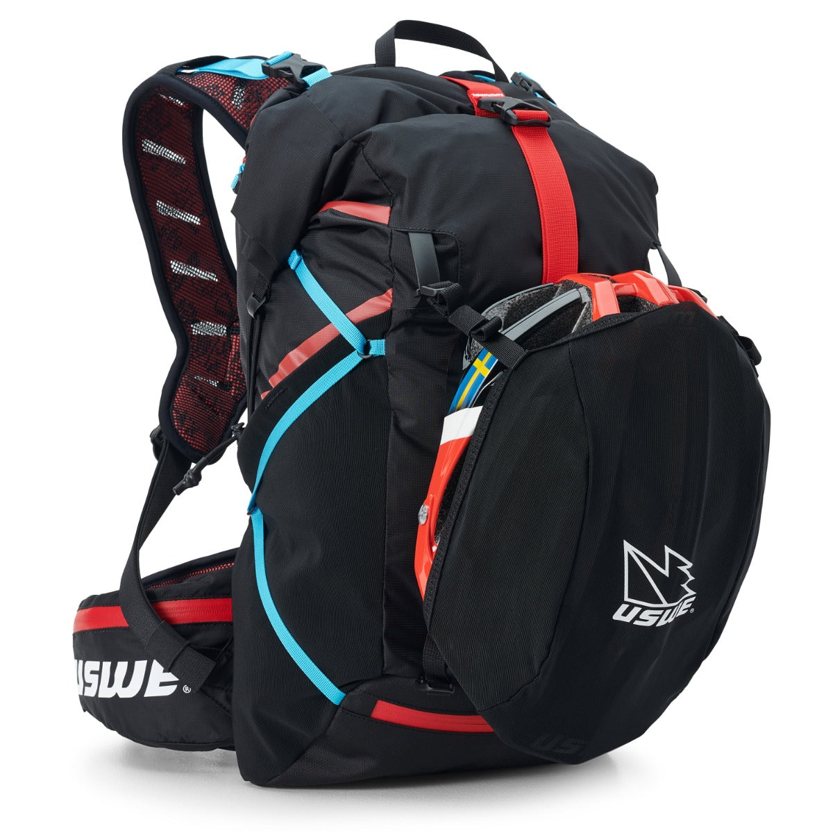USWE HAJKER 18 L Zaino nero/rosso