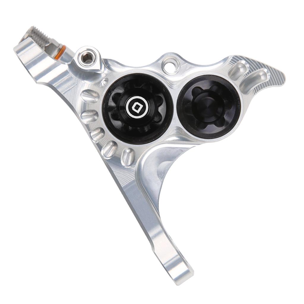 Pinza freno anteriore idraulica HOPE RX4+ FMF (+20) 70mm 4 pistoni DOT Argento