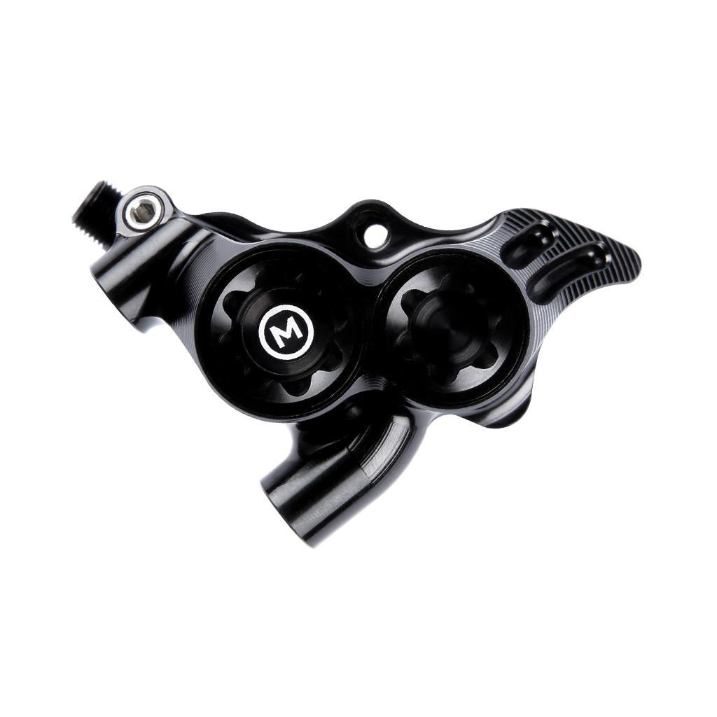 Pinza freno idraulica HOPE RX4+ FM da 34 mm a 4 pistoncini in nero minerale