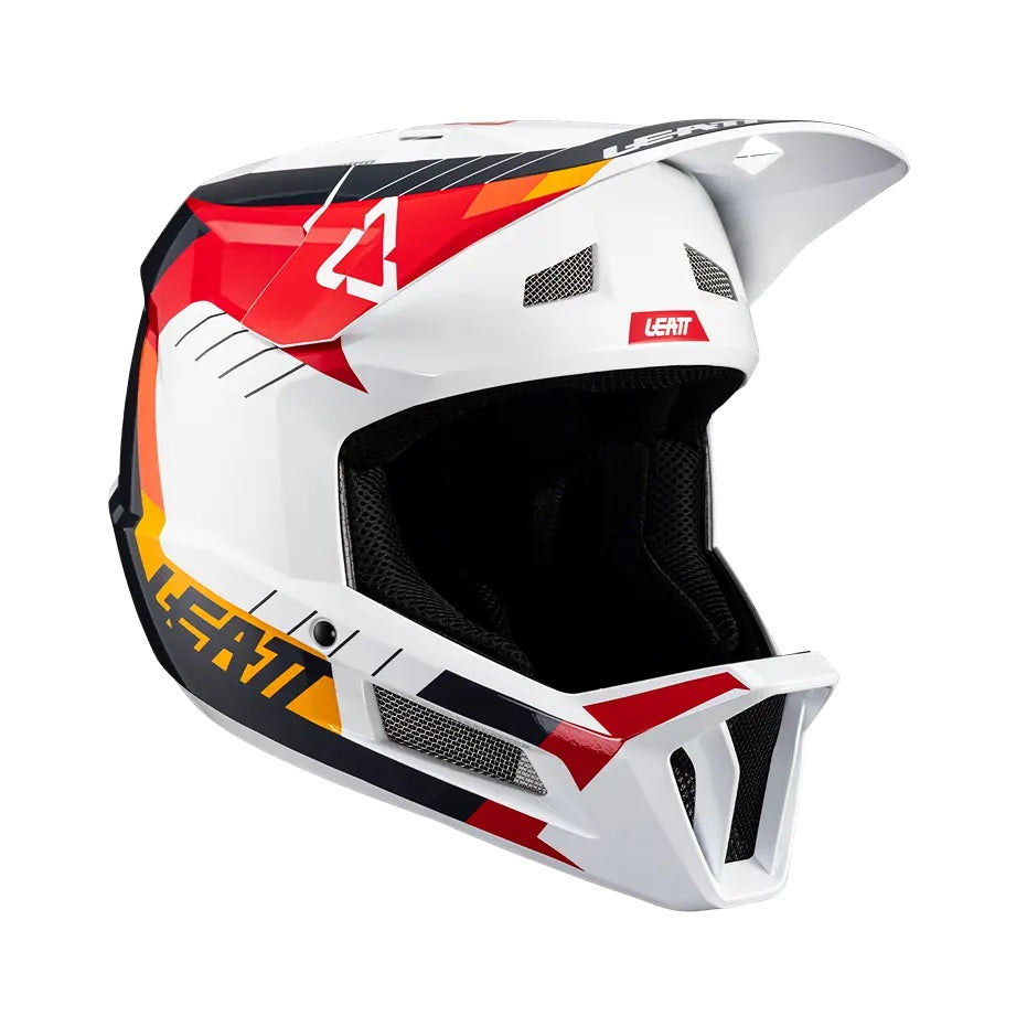 LEATT MTB GRAVITY 2.0 Casco bianco/rosso