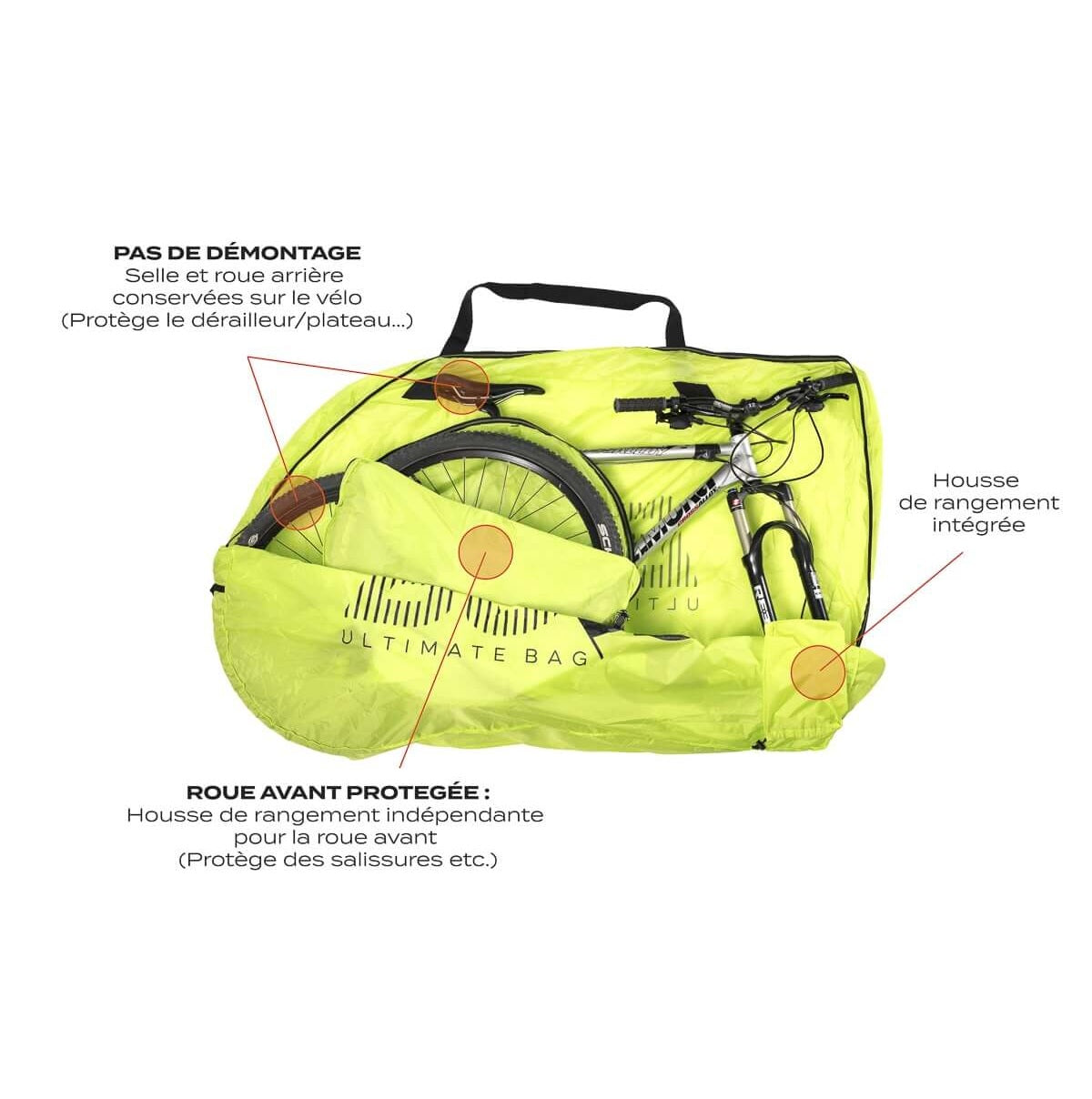 Copri bici BUDS MTBAG LIGHT Yellow