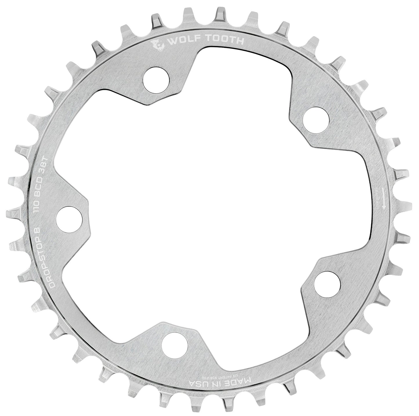 WOLF TOOTH DROP-STOP B GRAVEL/CX 110 mm Raw Silver Mono Deck