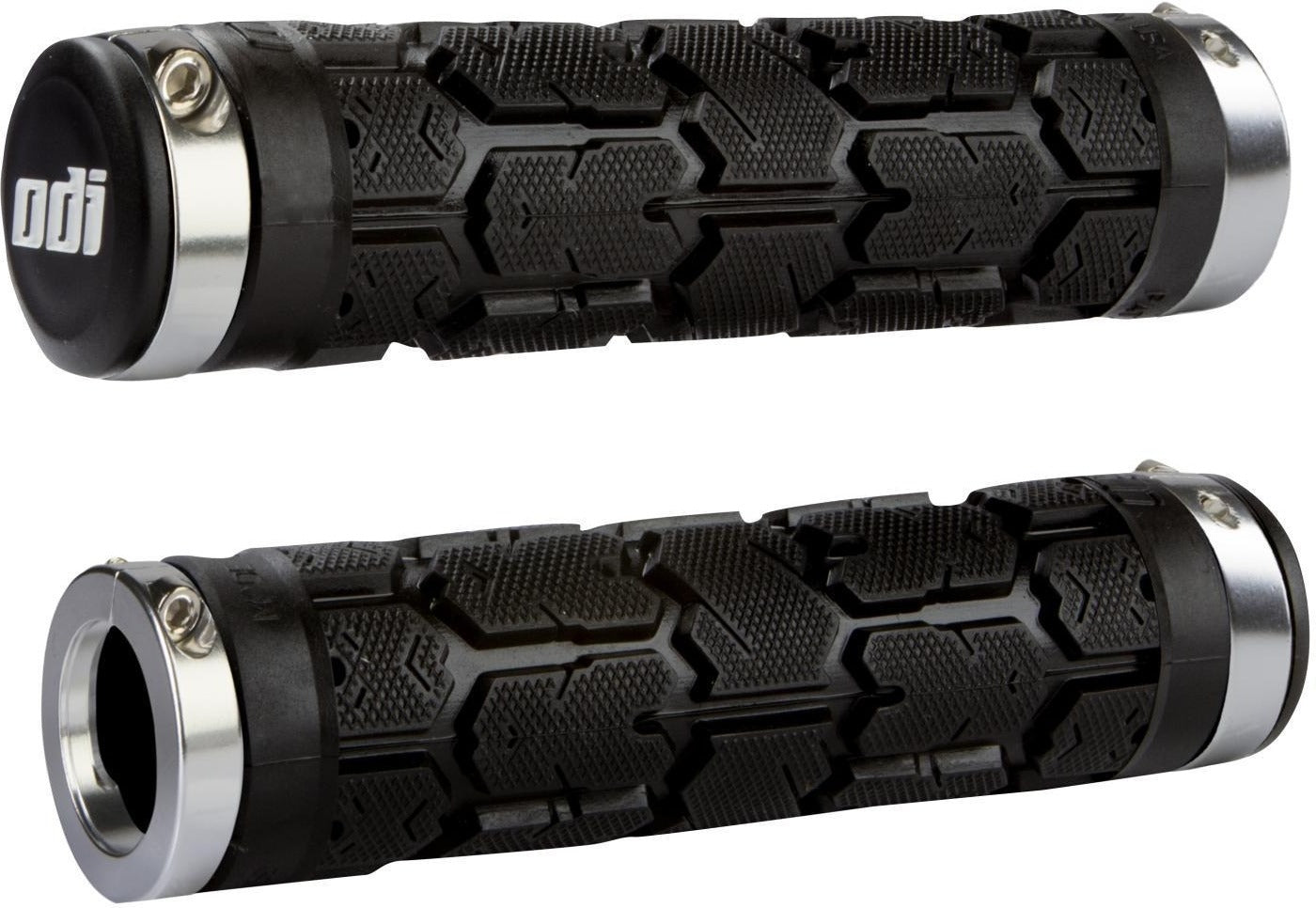 Manopole ODI ROGUE Lock-on 130 mm Nero/Cromo