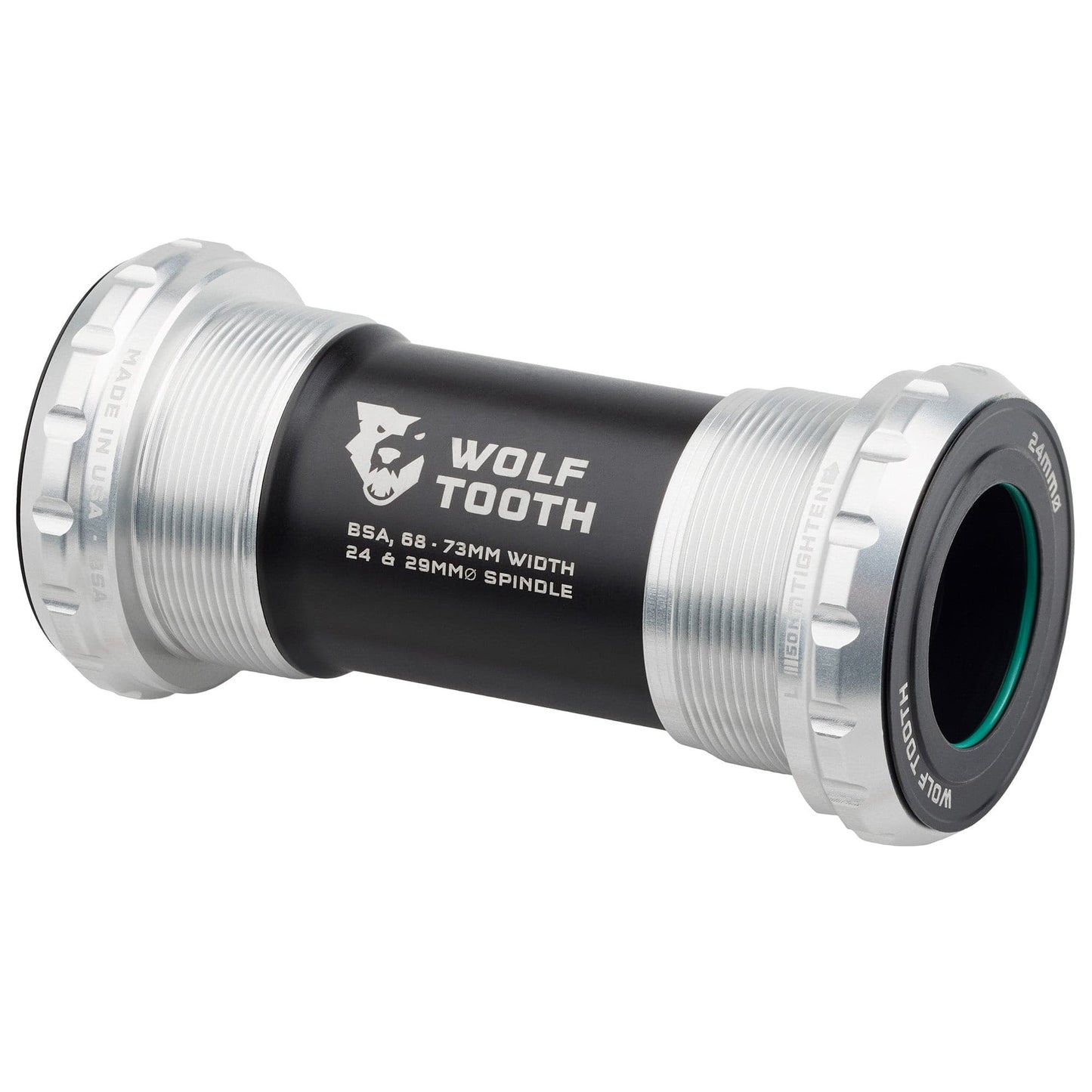 Guarnitura WOLFTOOTH BSA 24mm Raw Silver
