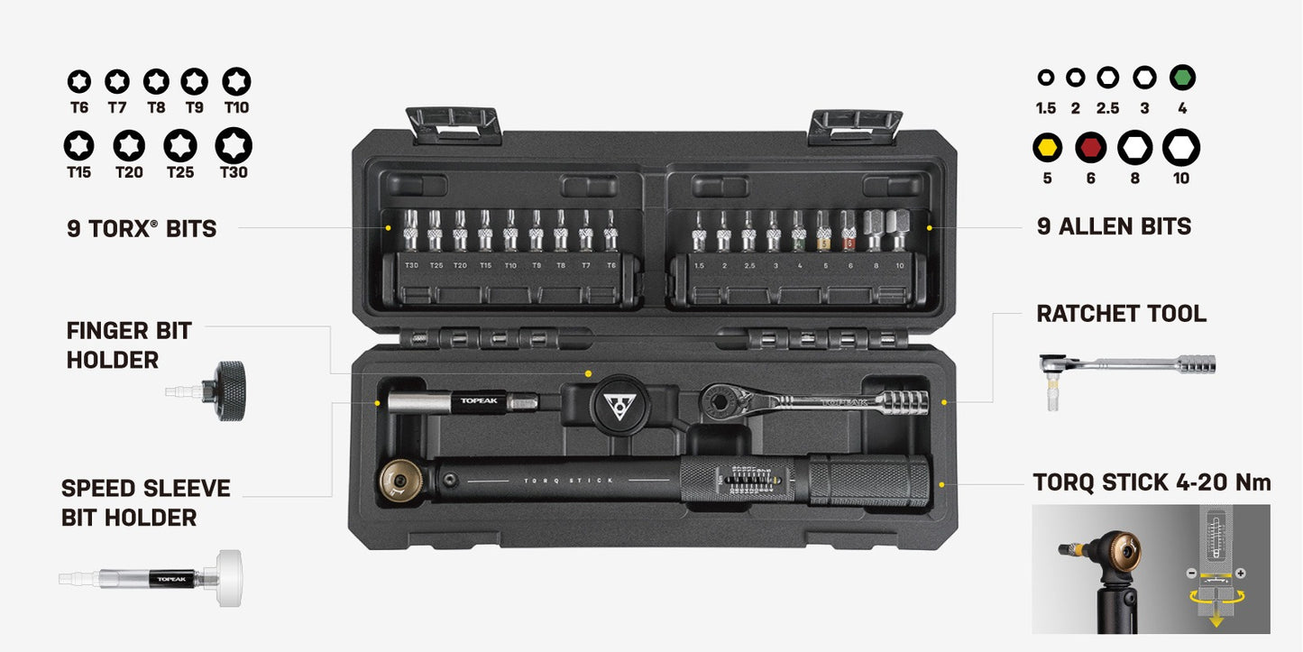 Chiave dinamometrica Torq TOPEAK STICK PRO (4-20 Nm)