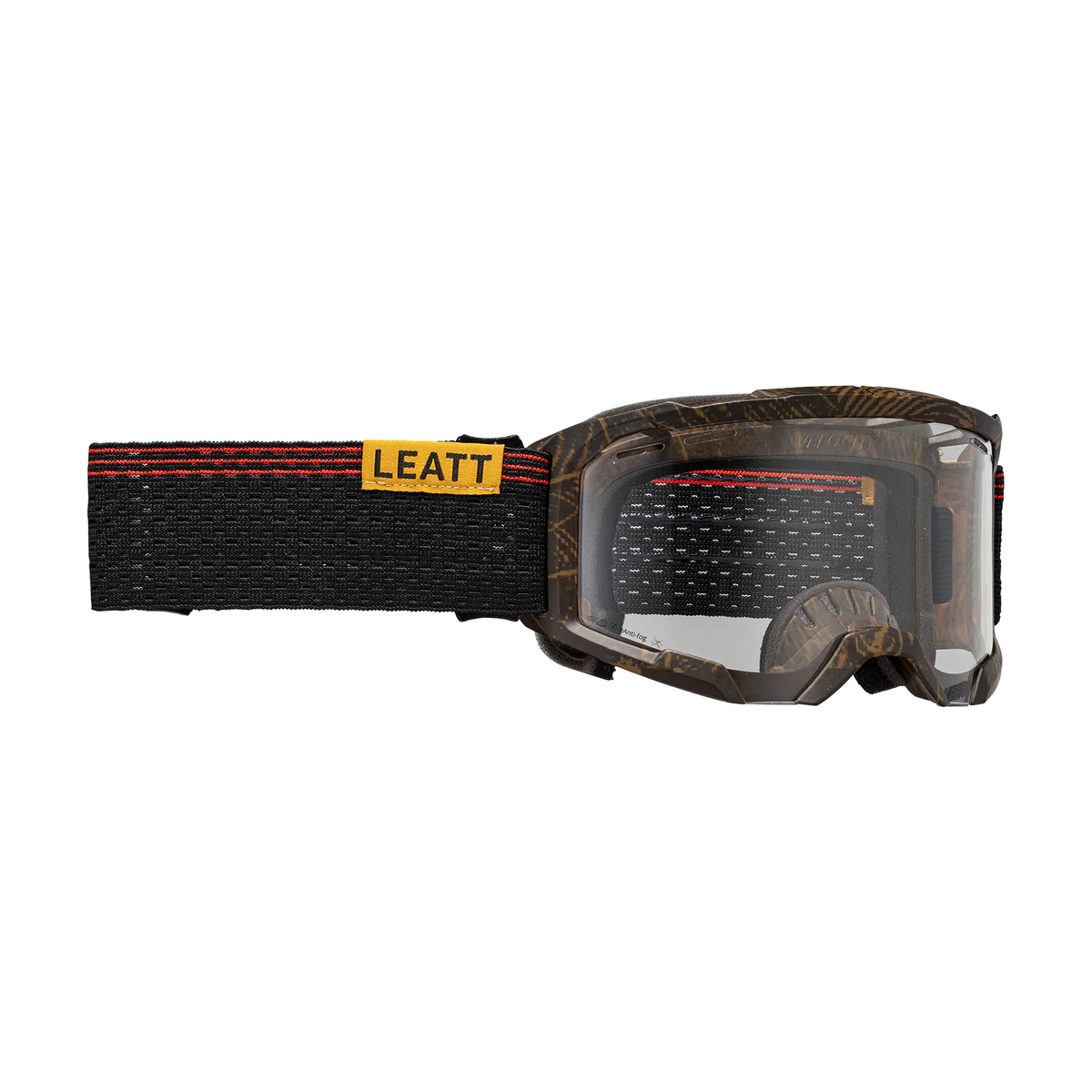 Maschera LEATT VELOCITY 4.0 MTB X-FLOW Marrone Lente Trasparente