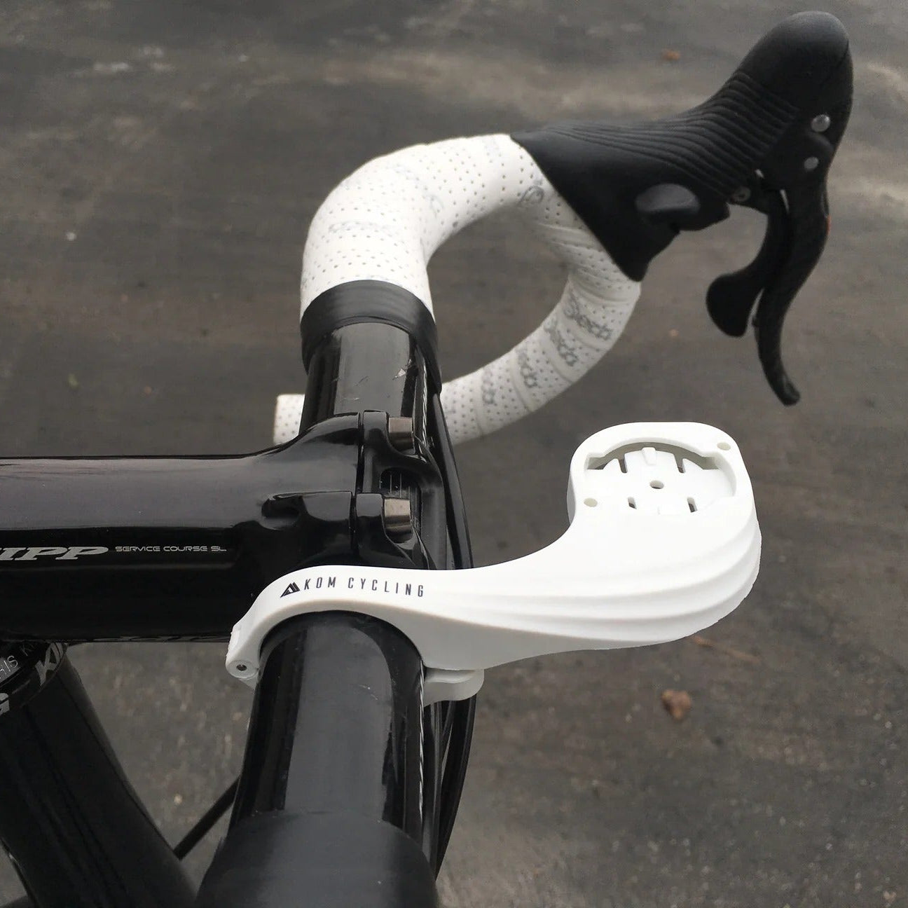 WAHOO KOM CYCLING Supporto manubrio GPS Bianco