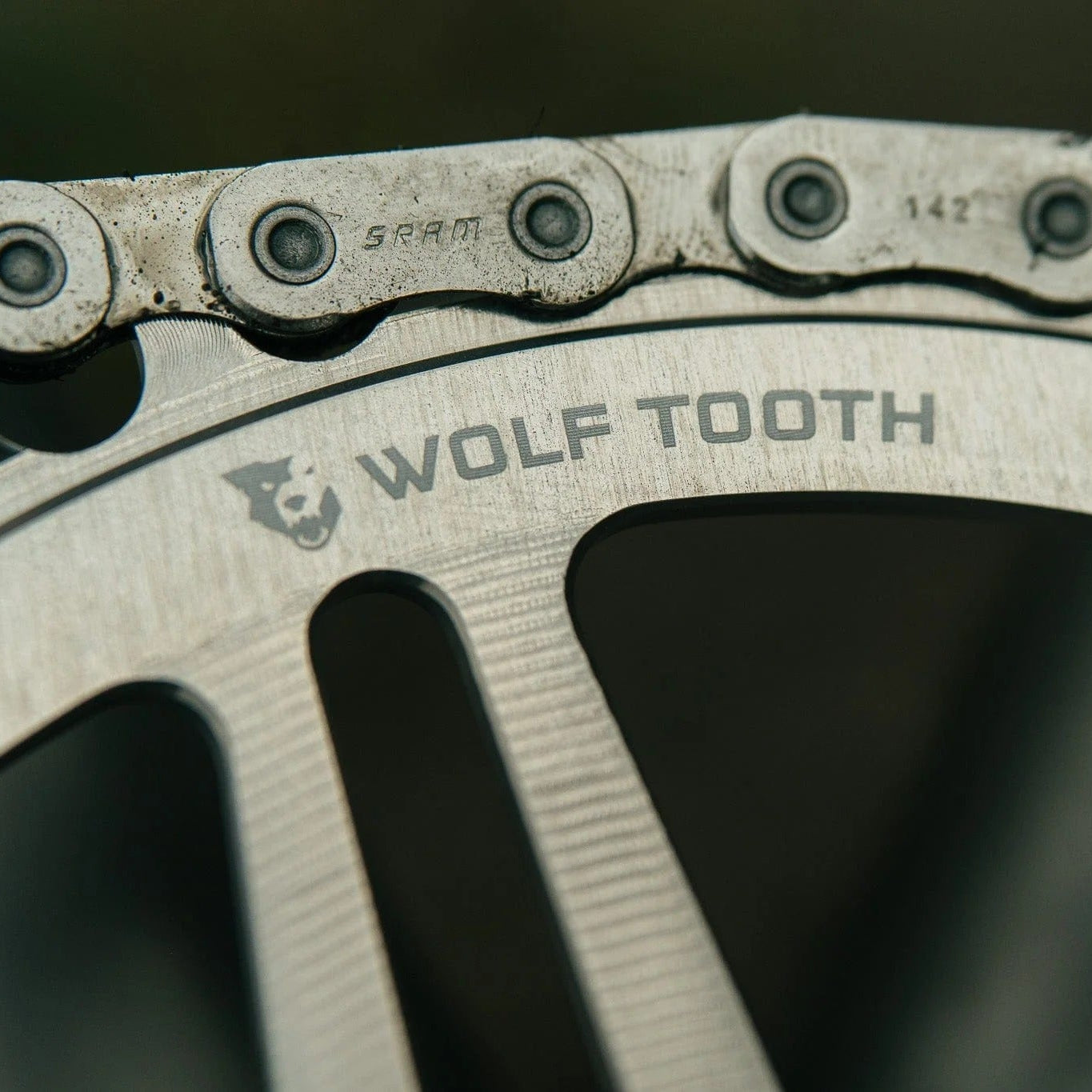WOLF TOOTH Ingranaggio mono SRAM a 8 fori argento grezzo per montaggio diretto