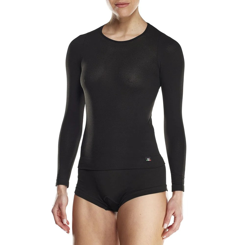SIXS FTS2 Intimo donna a maniche lunghe Nero
