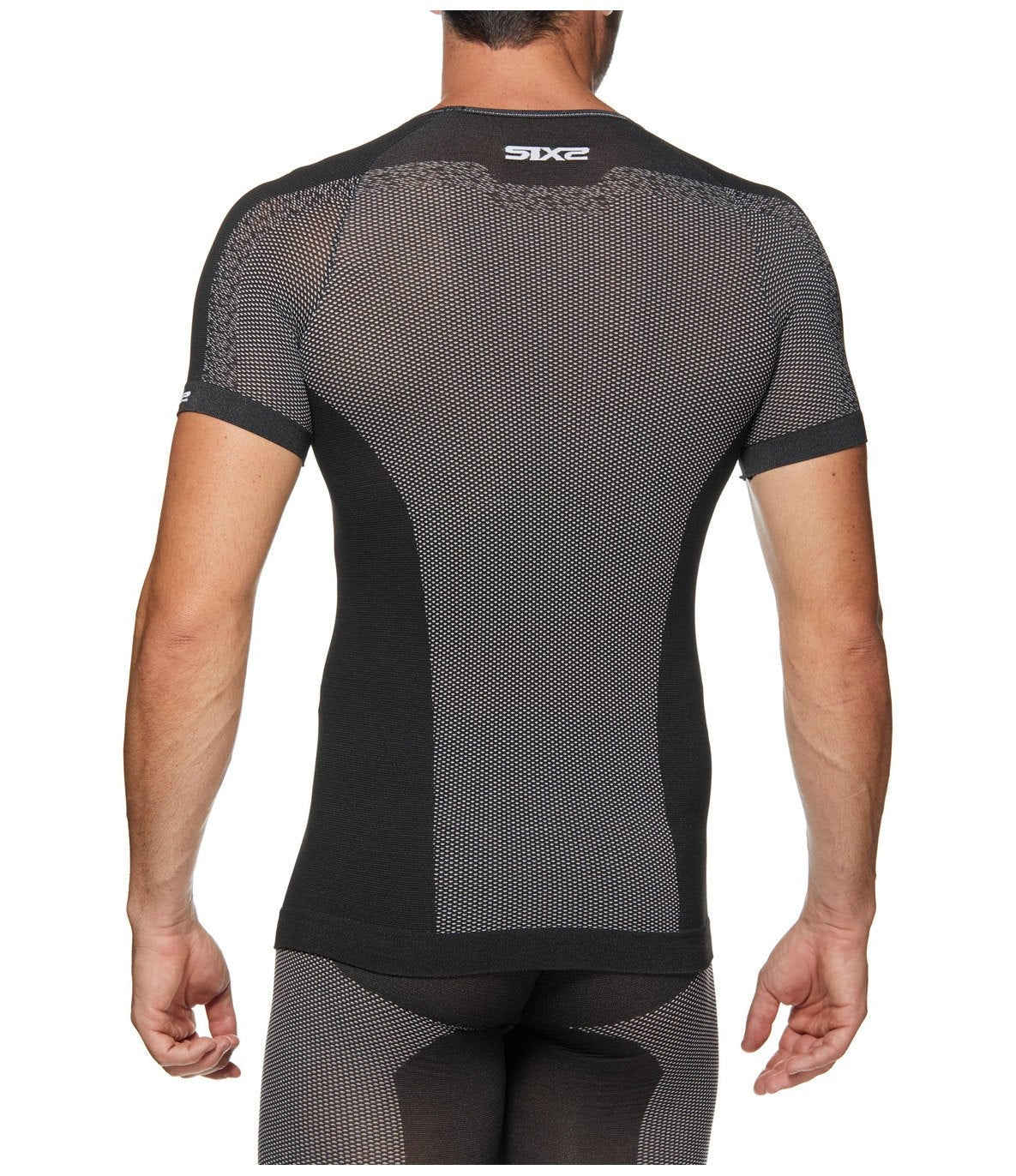 SIXS TS1L BT Biancheria intima a manica corta Nero carbone