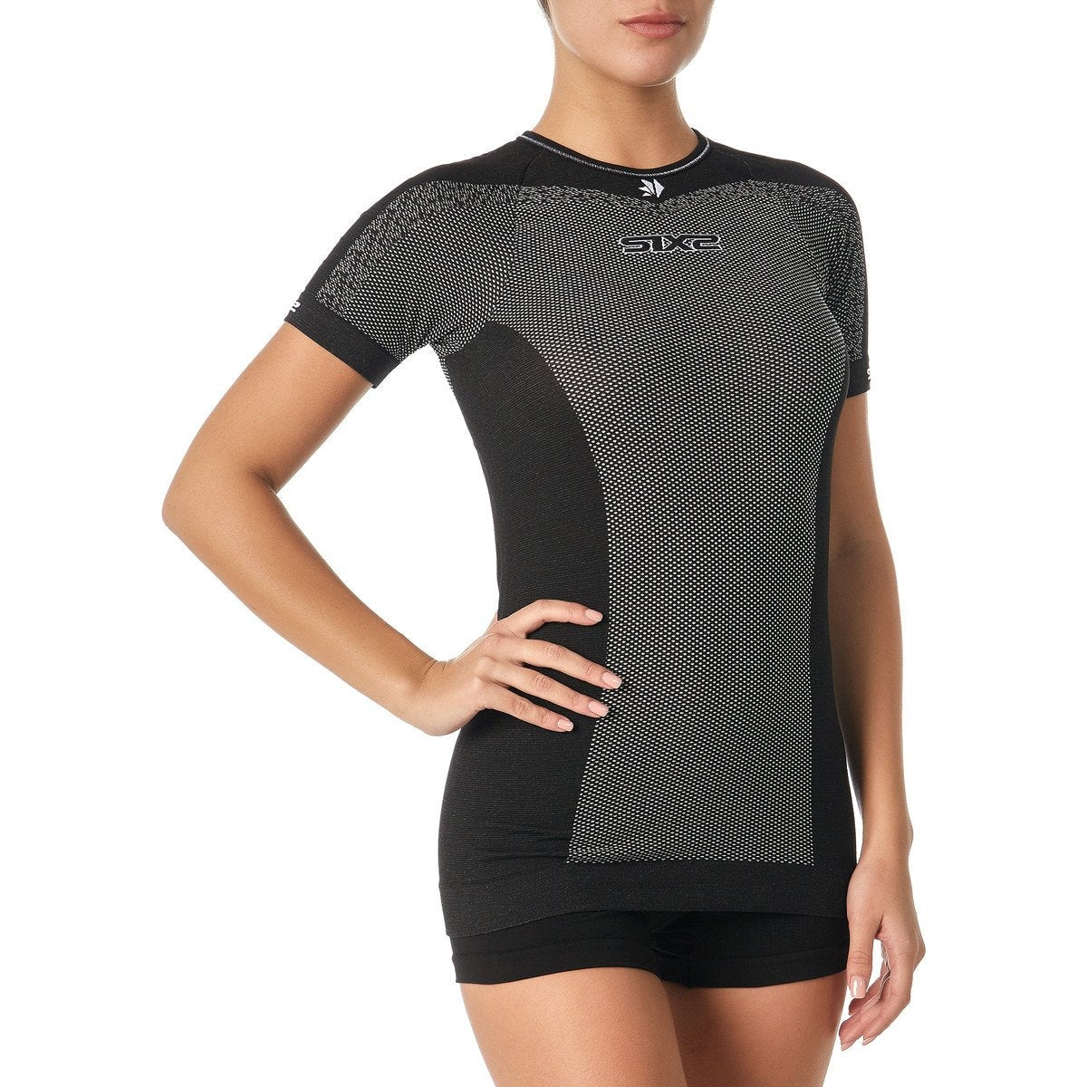 SIXS TS1L BT Biancheria intima a manica corta Nero carbone