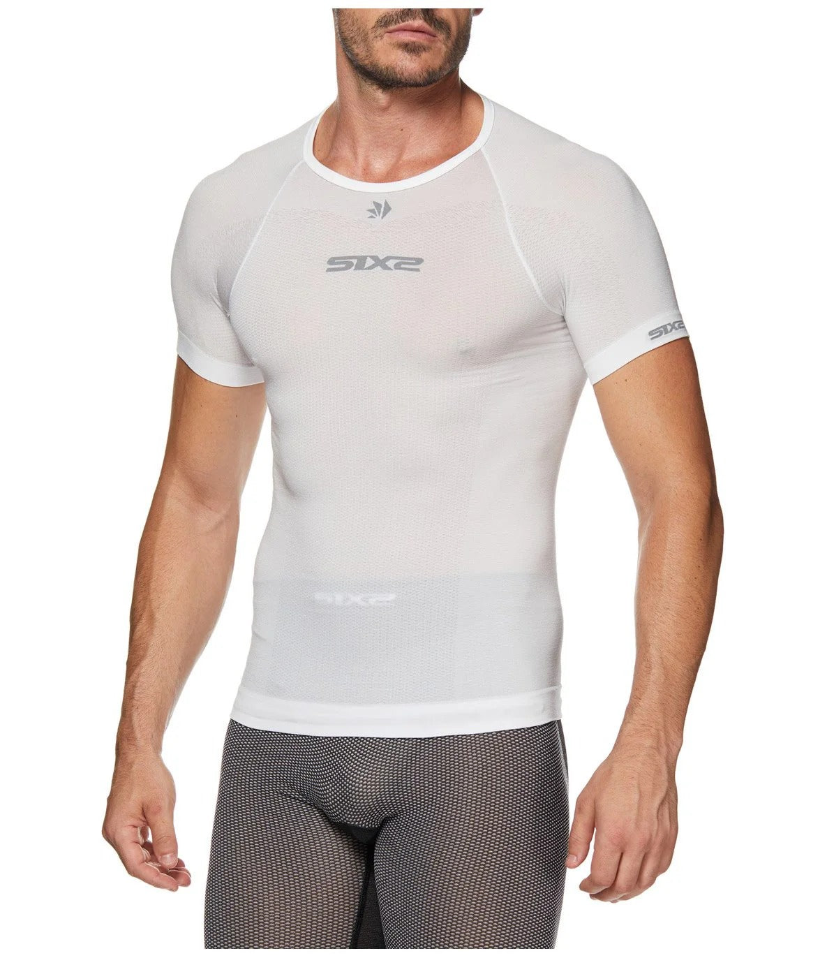SIXS TS1L BT Intimo a manica corta Bianco carbone