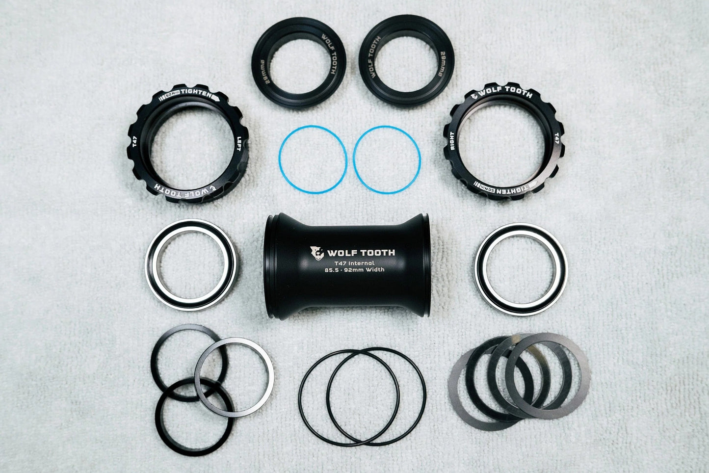 Guarnitura WOLFTOOTH T47 esterna 24 mm nero