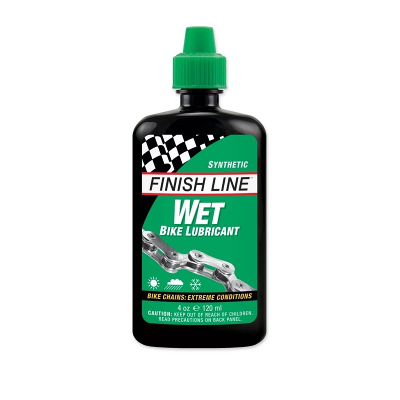 Lubrificante catena FINISH LINE WET LUBE - Condizioni estreme (120 ml)