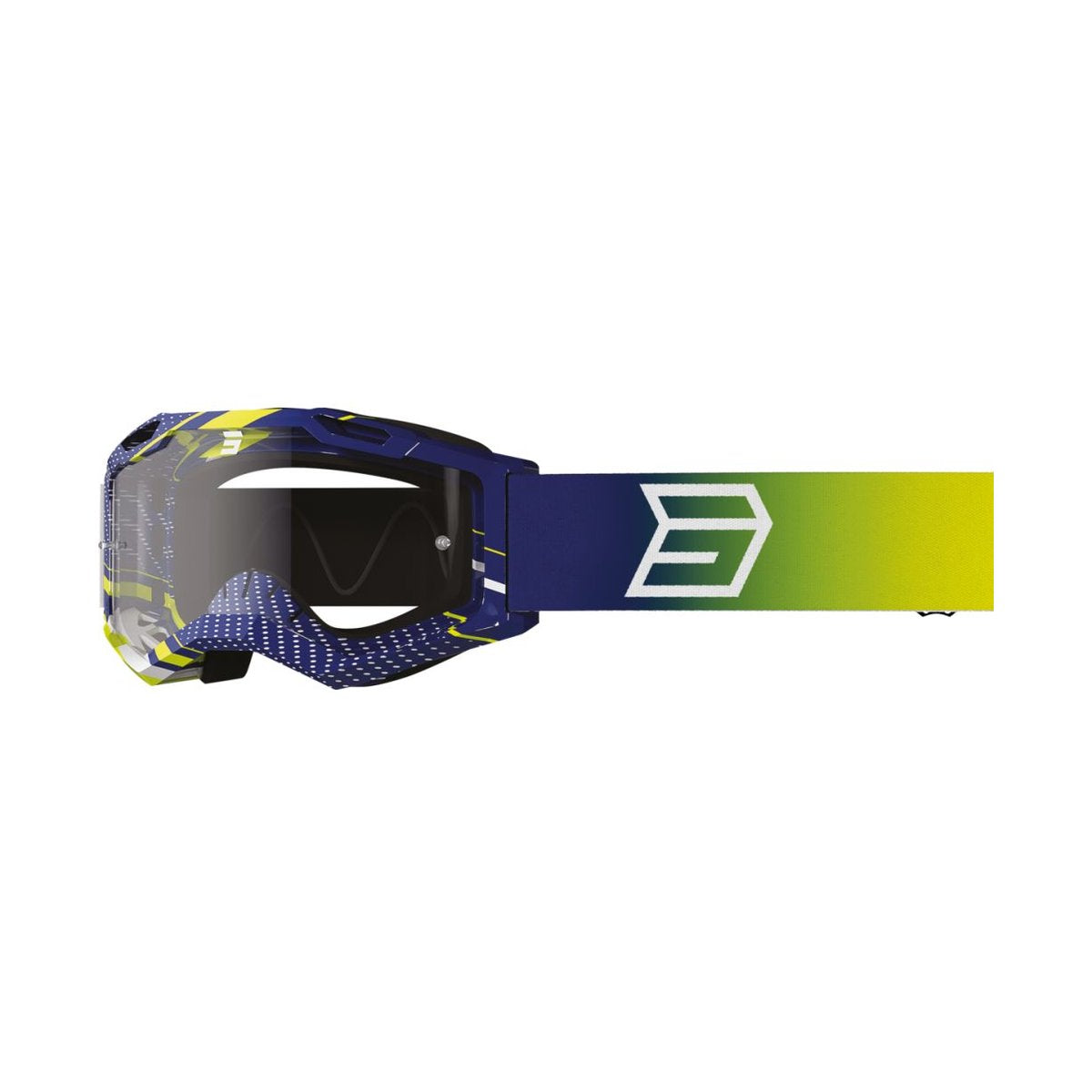Maschera Shot Rocket Kid 2.0 Drop Navy lucida