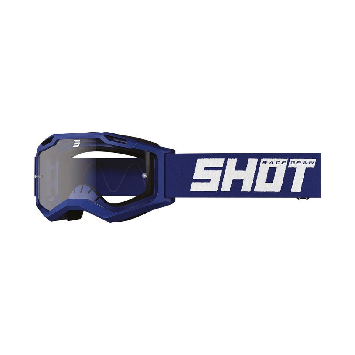 Maschera Shot Rocket Kid 2.0 Solid blu navy opaco