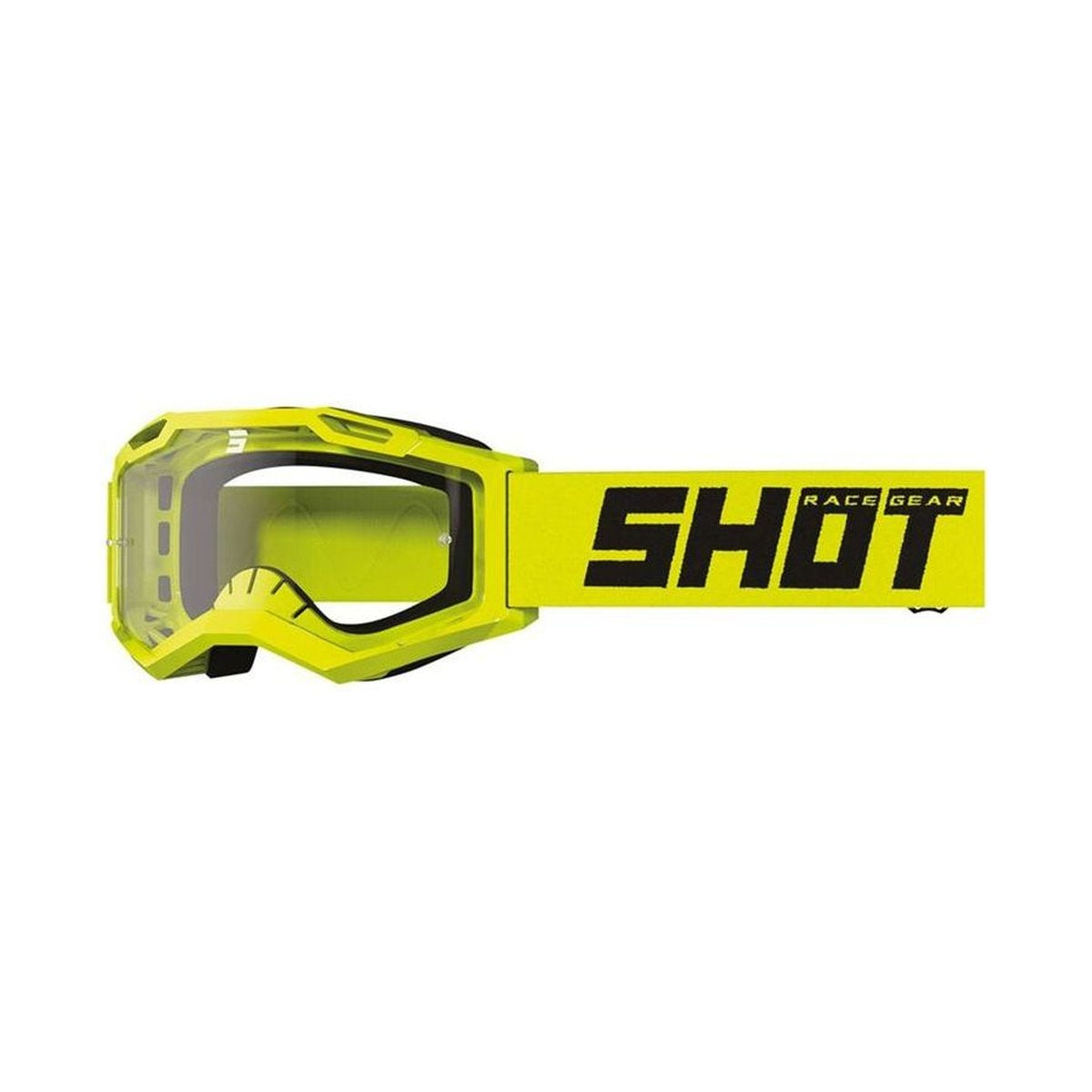 Maschera Shot Rocket Kid 2.0 Solid giallo neon lucido
