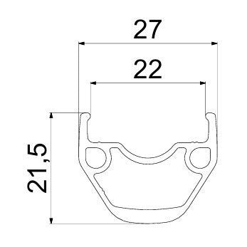Ruota posteriore MAVIC ACCESS RG22 DISC (Center Lock) QR