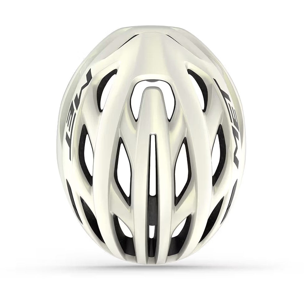 MET ESTRO Casco da strada MIPS Bianco/Giallo 2025