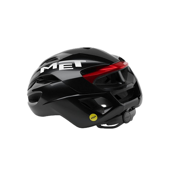 MET RIVALE MIPS Casco da strada nero/rosso