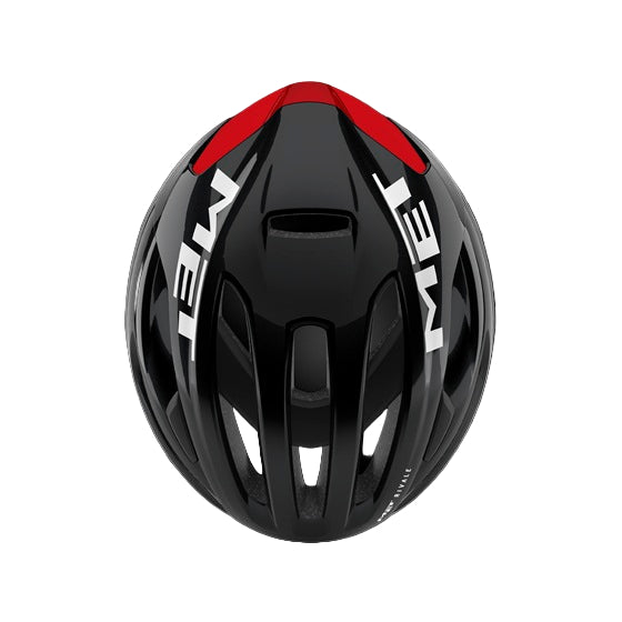 MET RIVALE MIPS Casco da strada nero/rosso