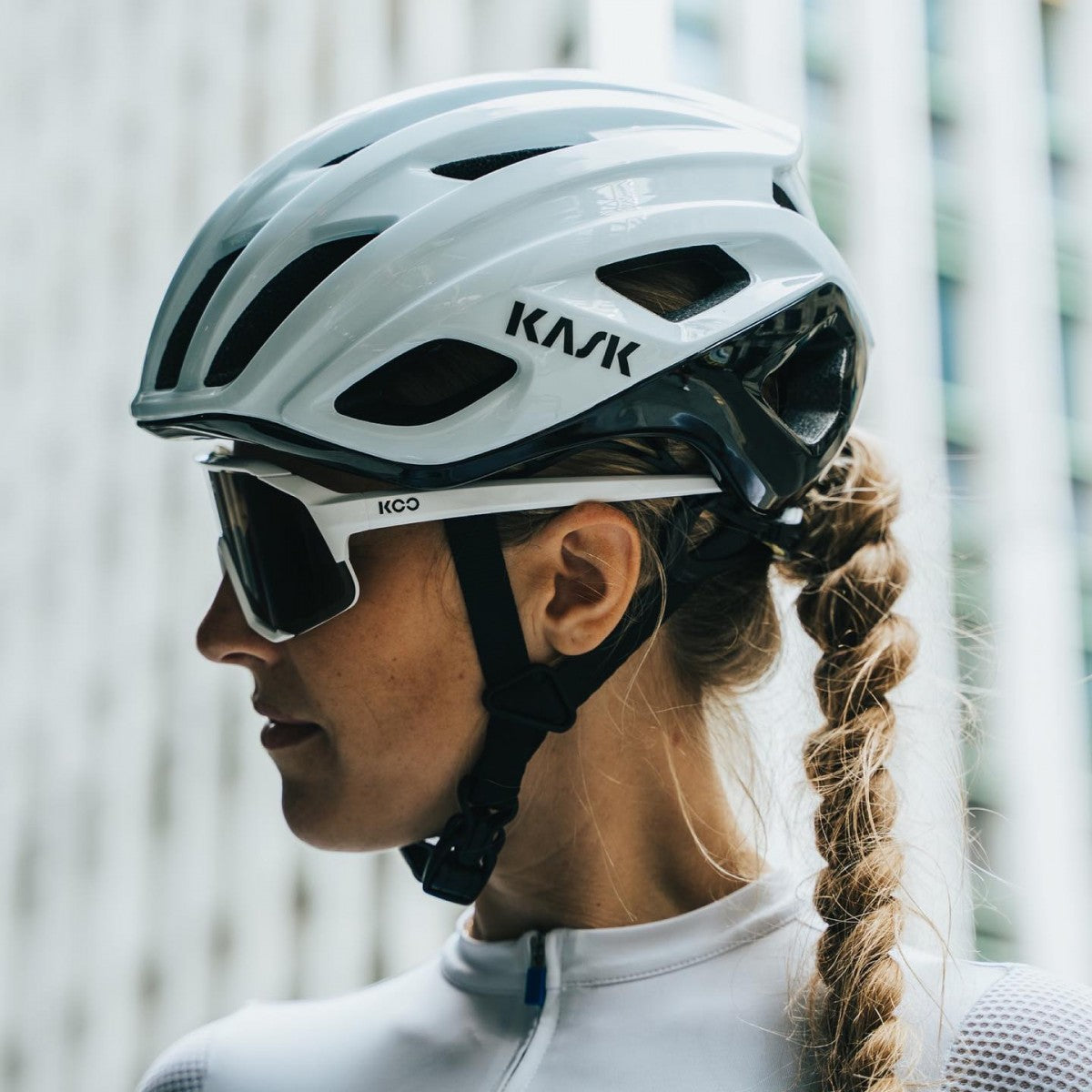 Casco da strada KASK MOJITO CUBED BICOLOR Bianco/Nero