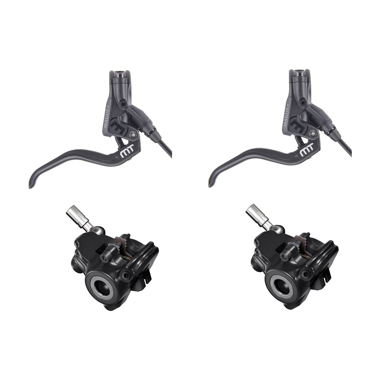 Coppia di freni a disco MAGURA MT4 FLATMOUNT Nero