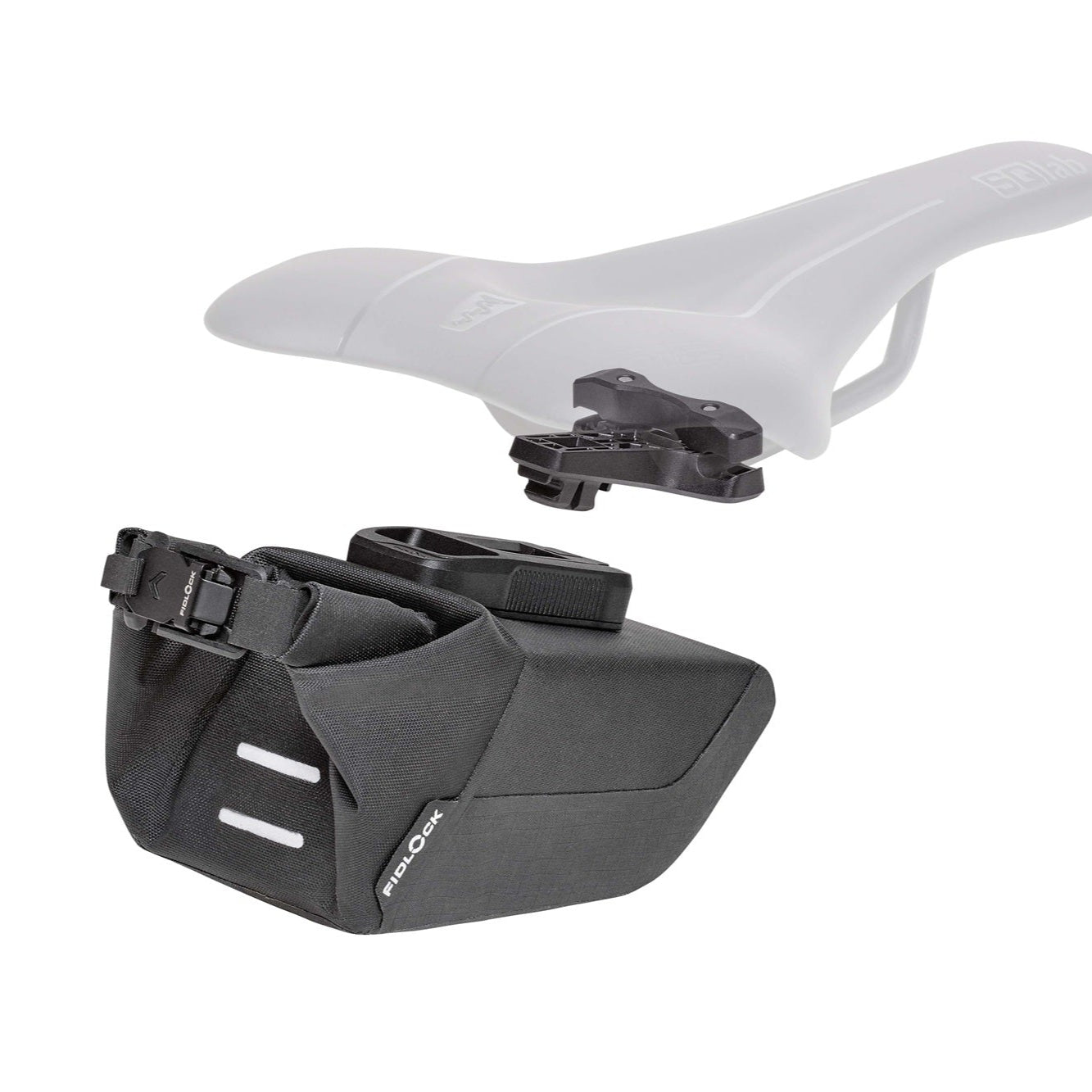 Borsa da sella + Supporto FIDLOCK SET PINCLIP Nero