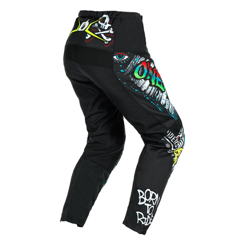 Pantaloni O'NEAL ELEMENT RANCID Junior neri/grigi - vista posteriore