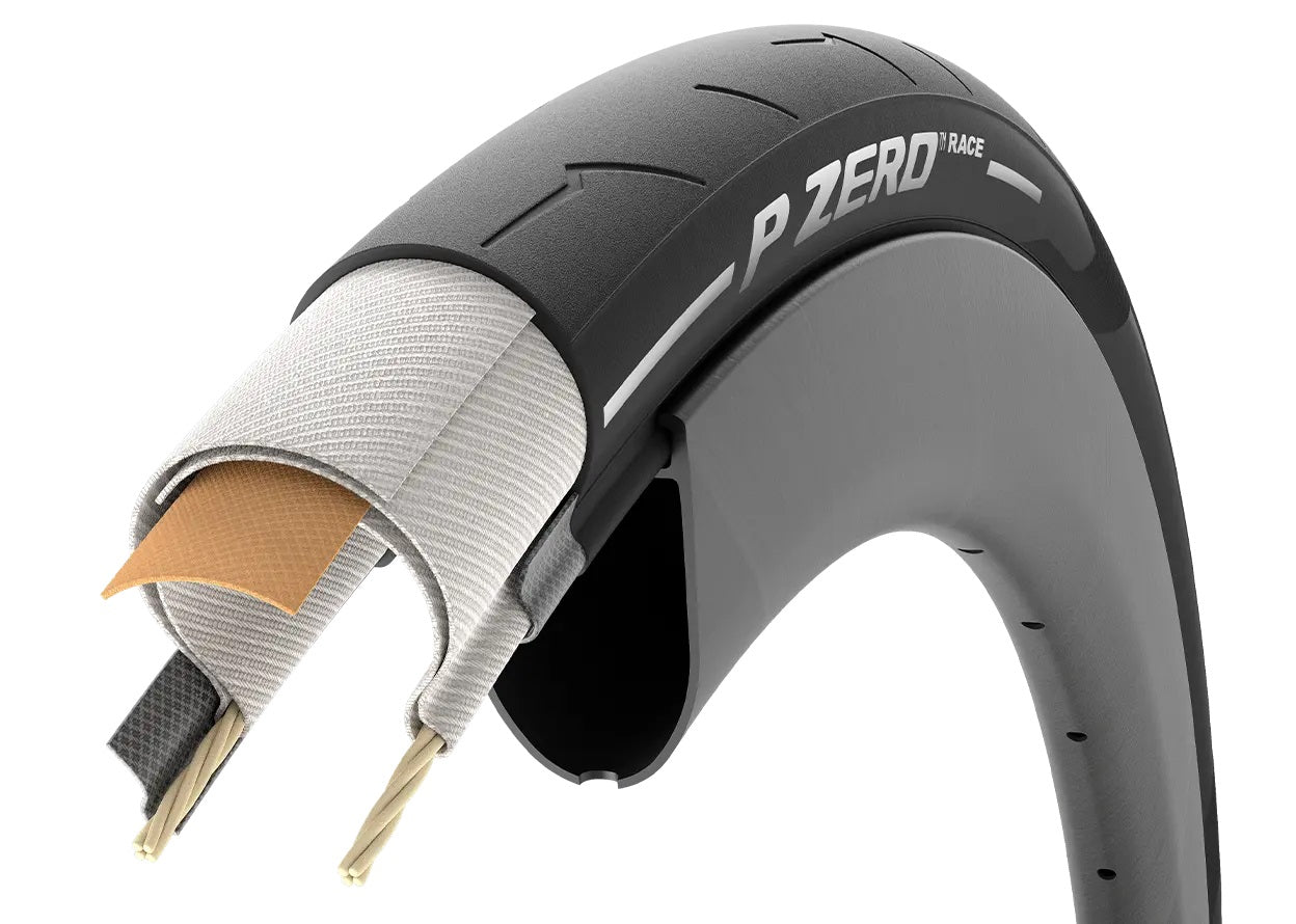 Copertone PIRELLI P ZERO RACE 700x26c TuboTipo Bianco