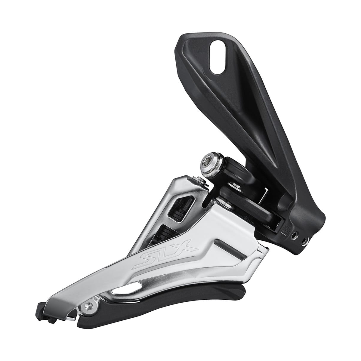 Deragliatore anteriore SHIMANO SLX SIDE SWING FD-M7100-D 2x12V a montaggio diretto — vista 1 su sfondo bianco