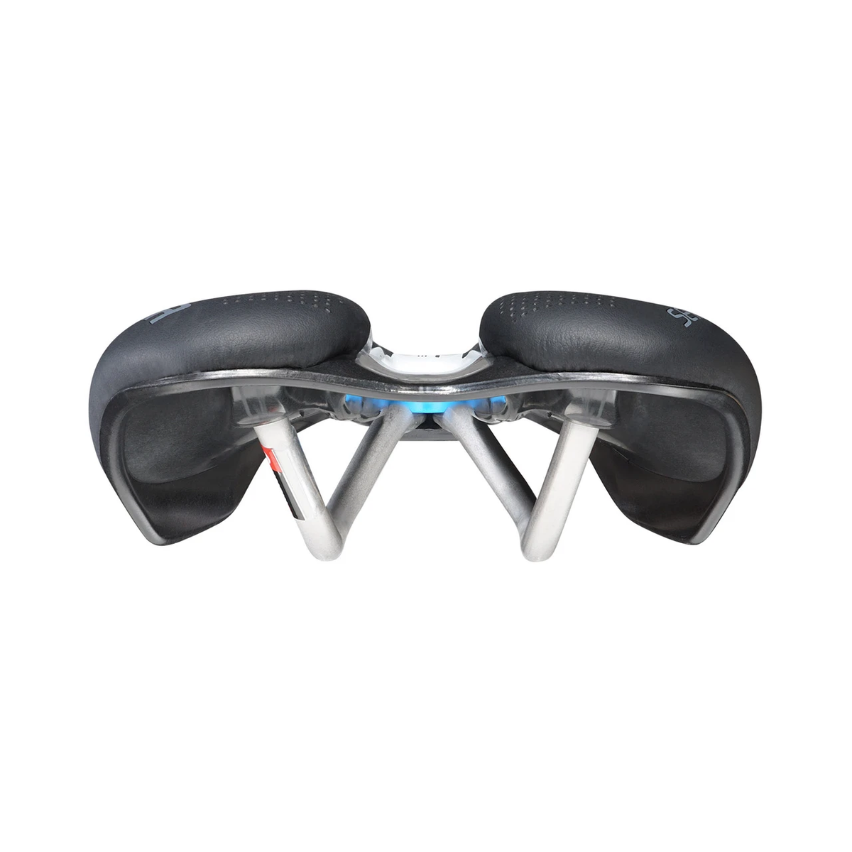 Sella SELLE ITALIA SLR BOOST ENDURANCE SUPERFLOW S con carrello Ti316 nera — vista posteriore