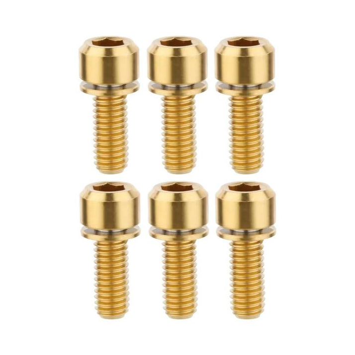 Kit viti in titanio TITLE ST1 / ST2 color oro (x6) — vista principale su sfondo bianco