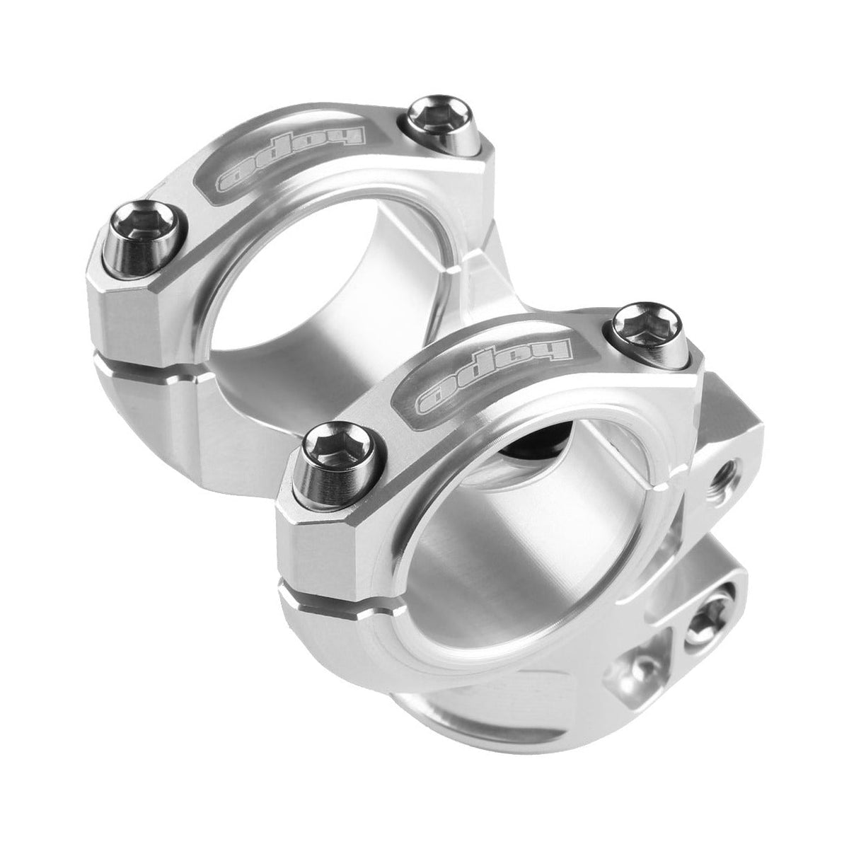 Attacco manubrio HOPE GRAVITY 20 mm argento — vista principale su sfondo bianco