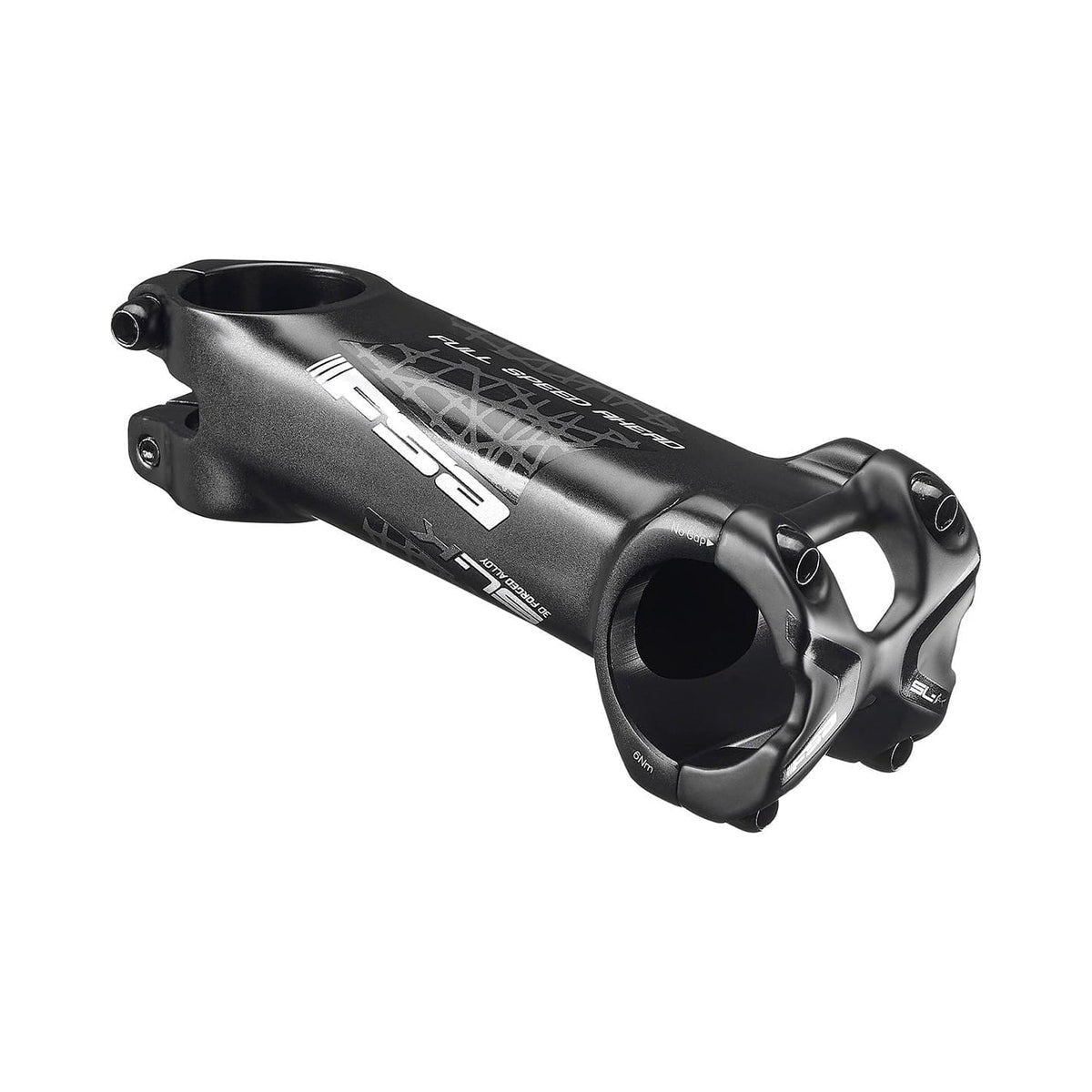 Attacco manubrio FSA SL-K 12° in alluminio/carbonio grigio opaco — vista principale su sfondo bianco